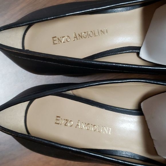 NWOT Enzo Angiolini Dainey Leather Heeled Loafer 6 - Picture 7 of 8